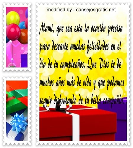 Mensajes y frases de cumpleaños para felicitar a mi Madre 