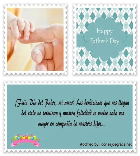 Mensajes por el Día del Padre para mi esposo | Felicitaciones